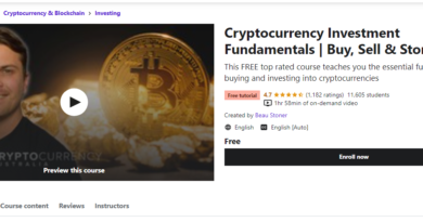 Cryptocurrency Udemy Courses for free
